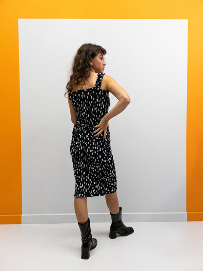 Smock Pencil Dress - Hvide Tern