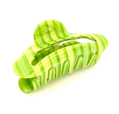 Hairclip Striped - Green