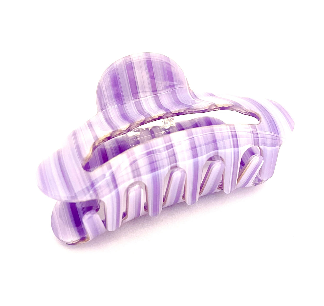 Hair Clip Striped - Lavender