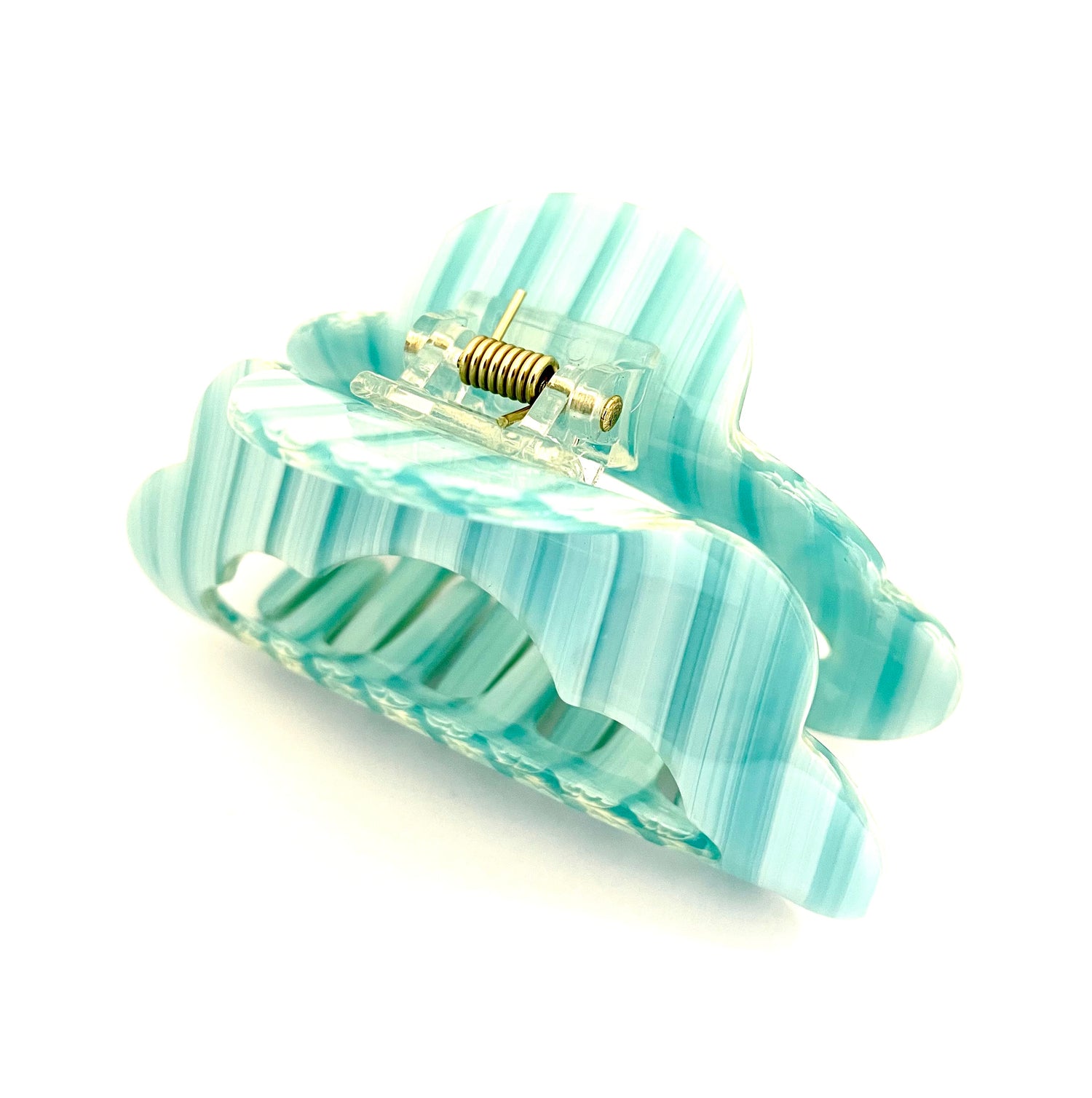 Hairclip Striped - Blue