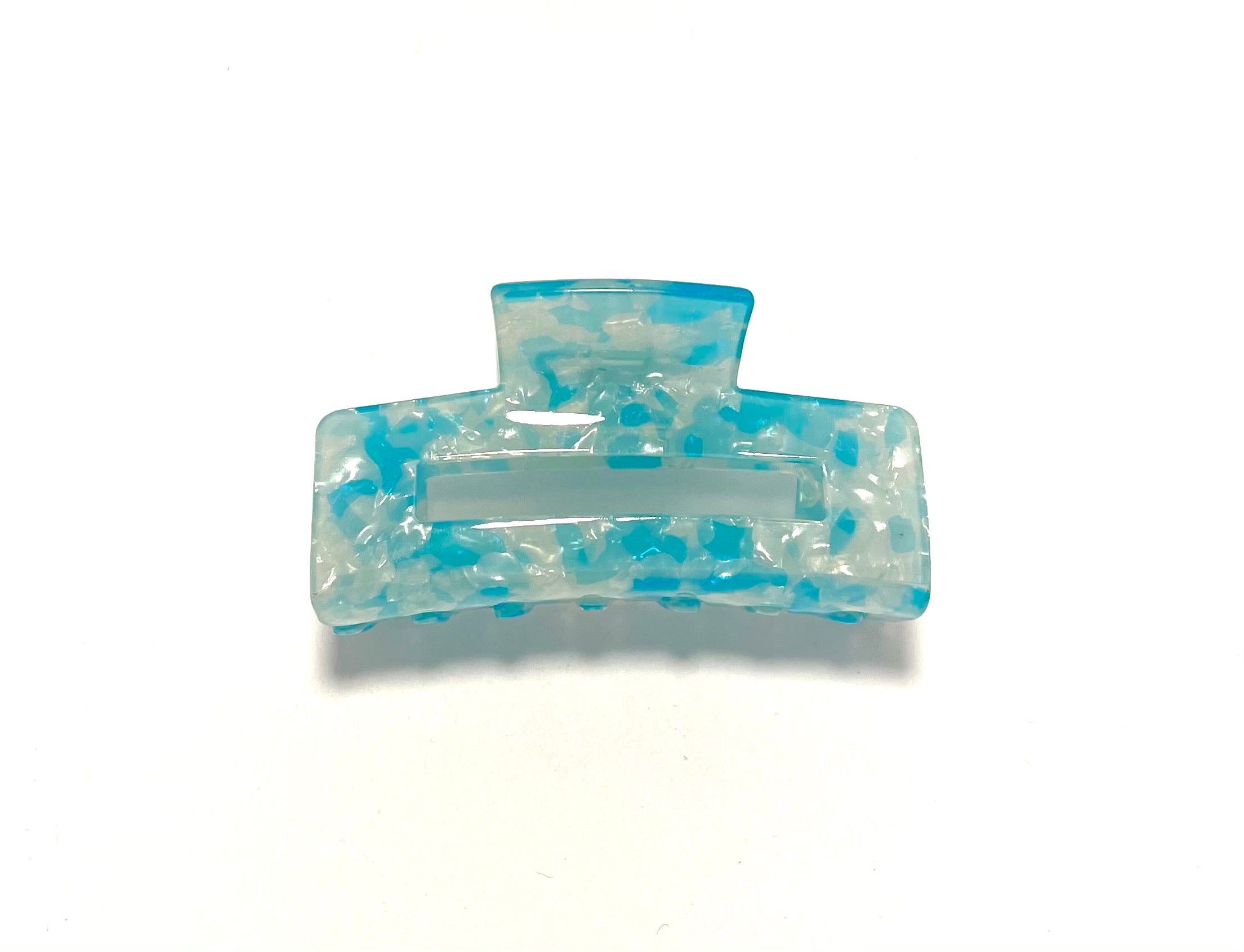 Marble Hairclip - Light Blue