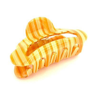 Hairclip Striped - Orange