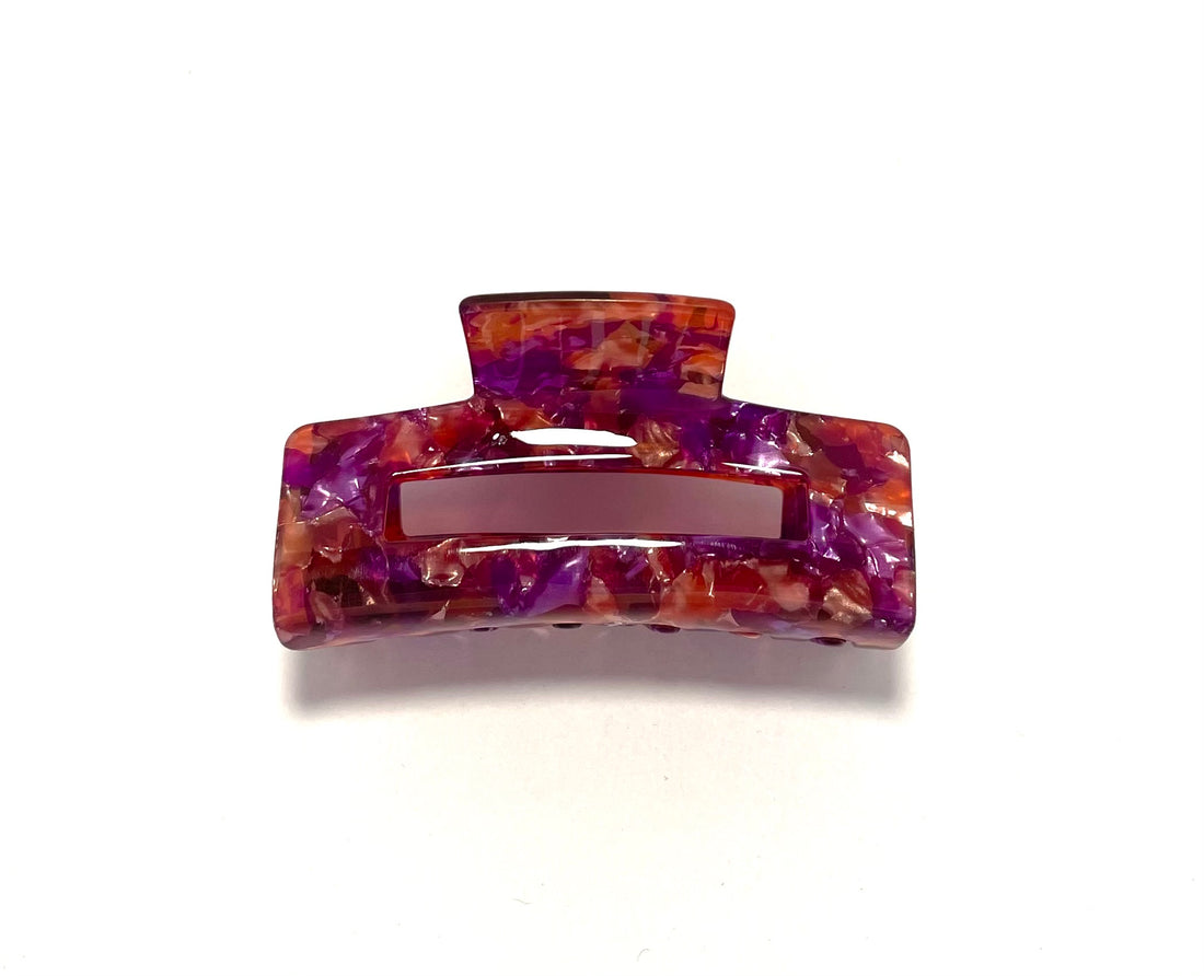 Marble Hairclip - Purple