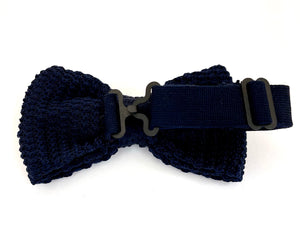 Bowtie Knit - Mørkeblå / Hvide Prikker