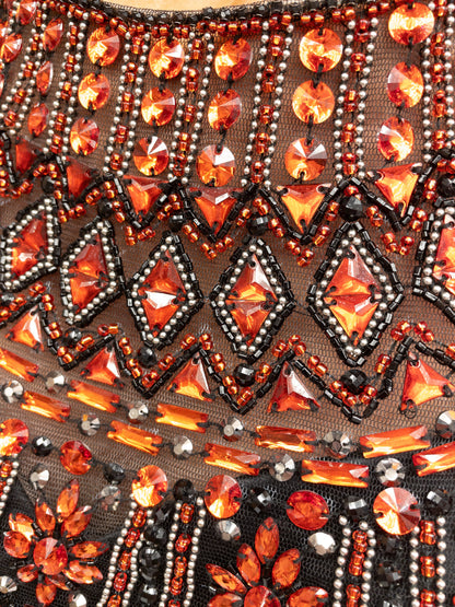 Vintage Rhinestone Crop Top