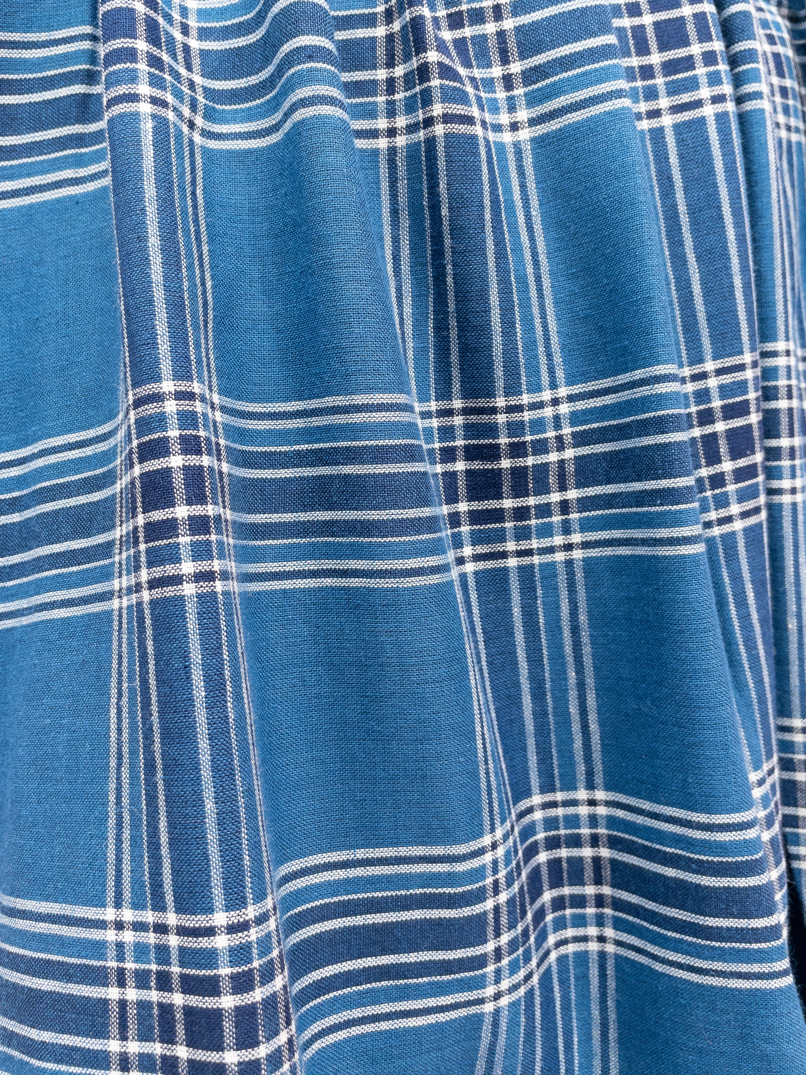 Off Shoulder Smock Dress - Mørkeblå Tern