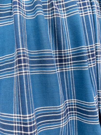 Off Shoulder Smock Dress - Mørkeblå Tern