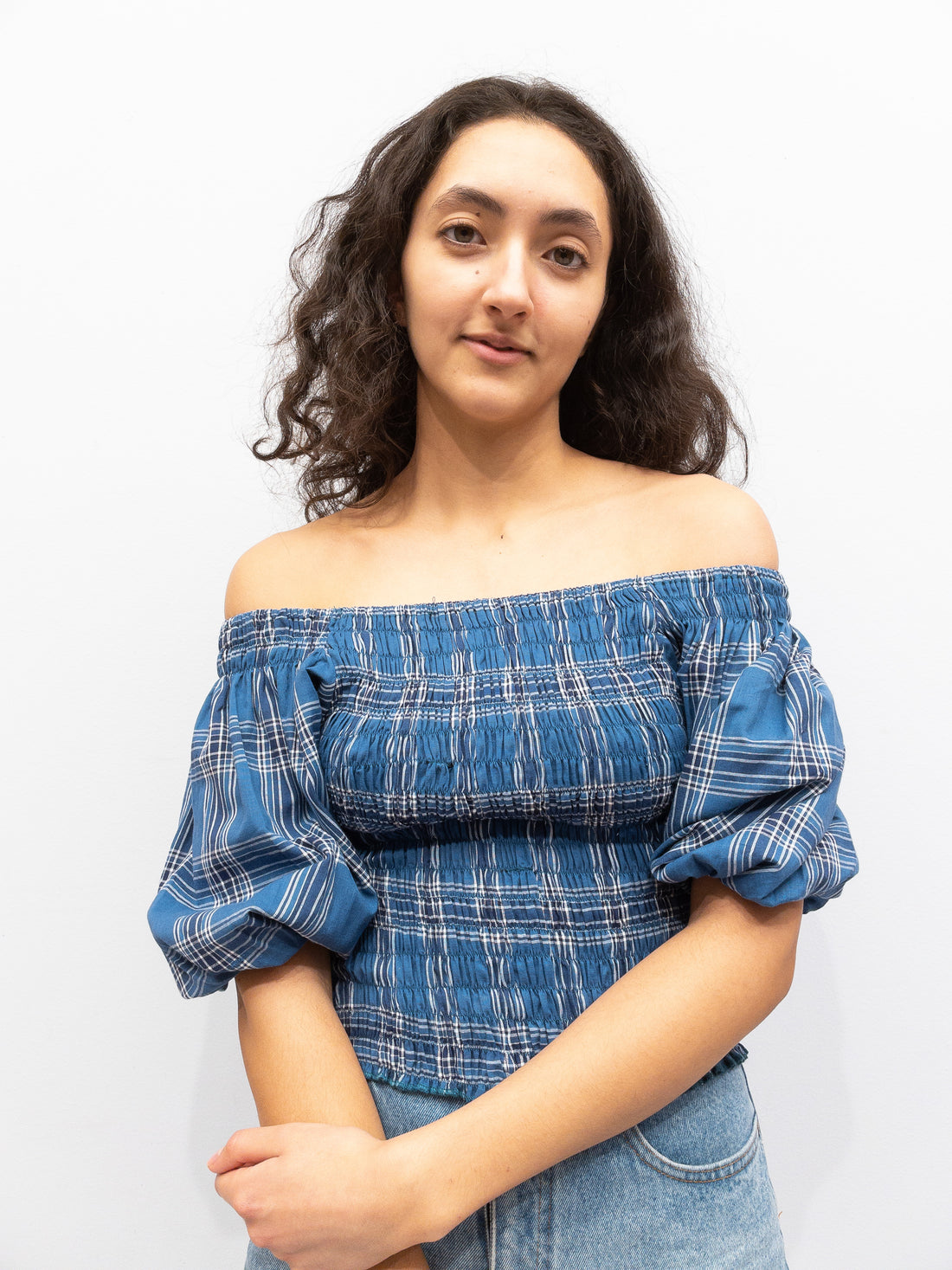 Puff Top - Blå Tern