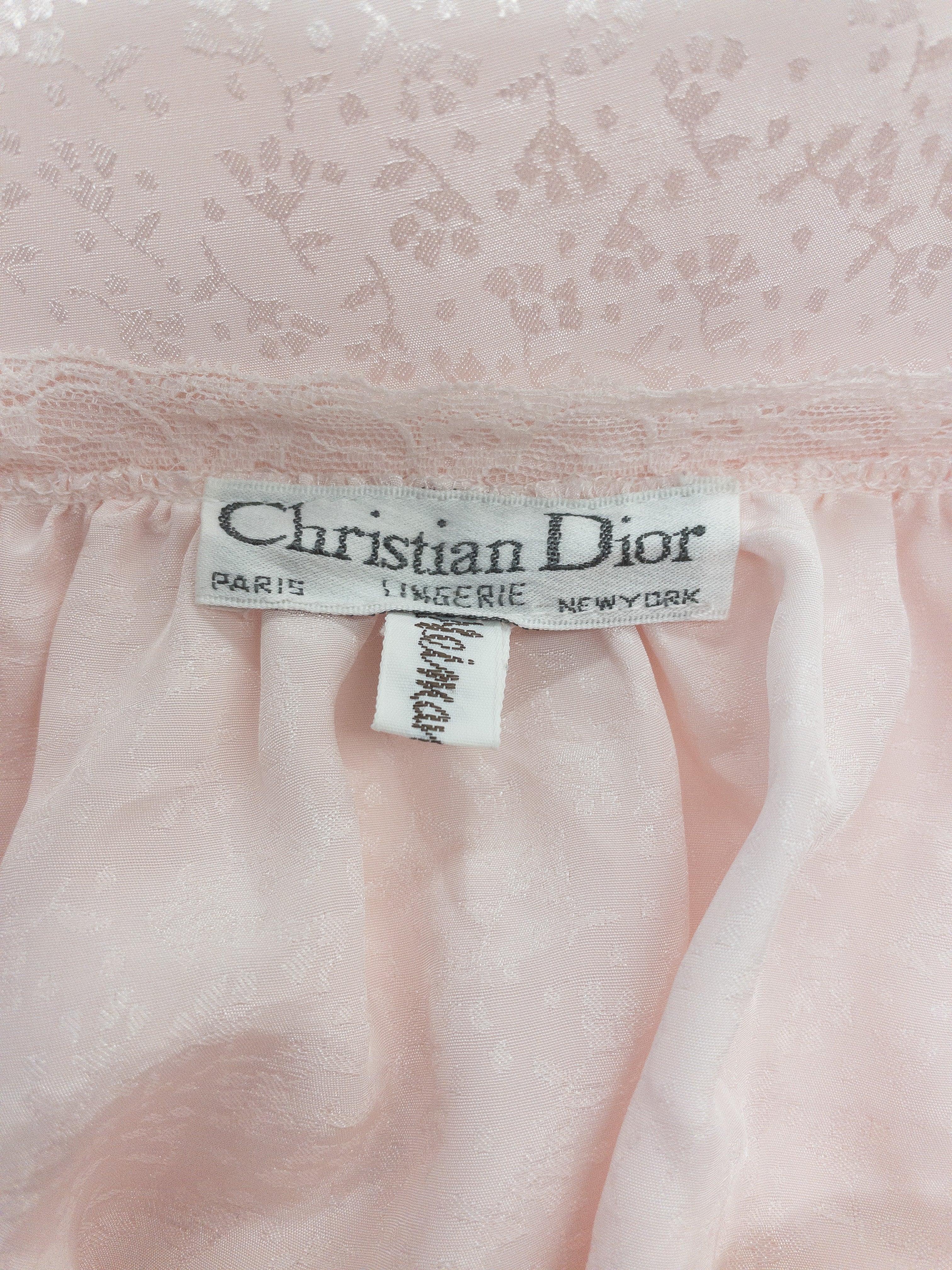 Vintage Christian Dior Lingerie Natkjole