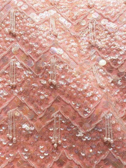 Lyserød Vintage Paillet Top