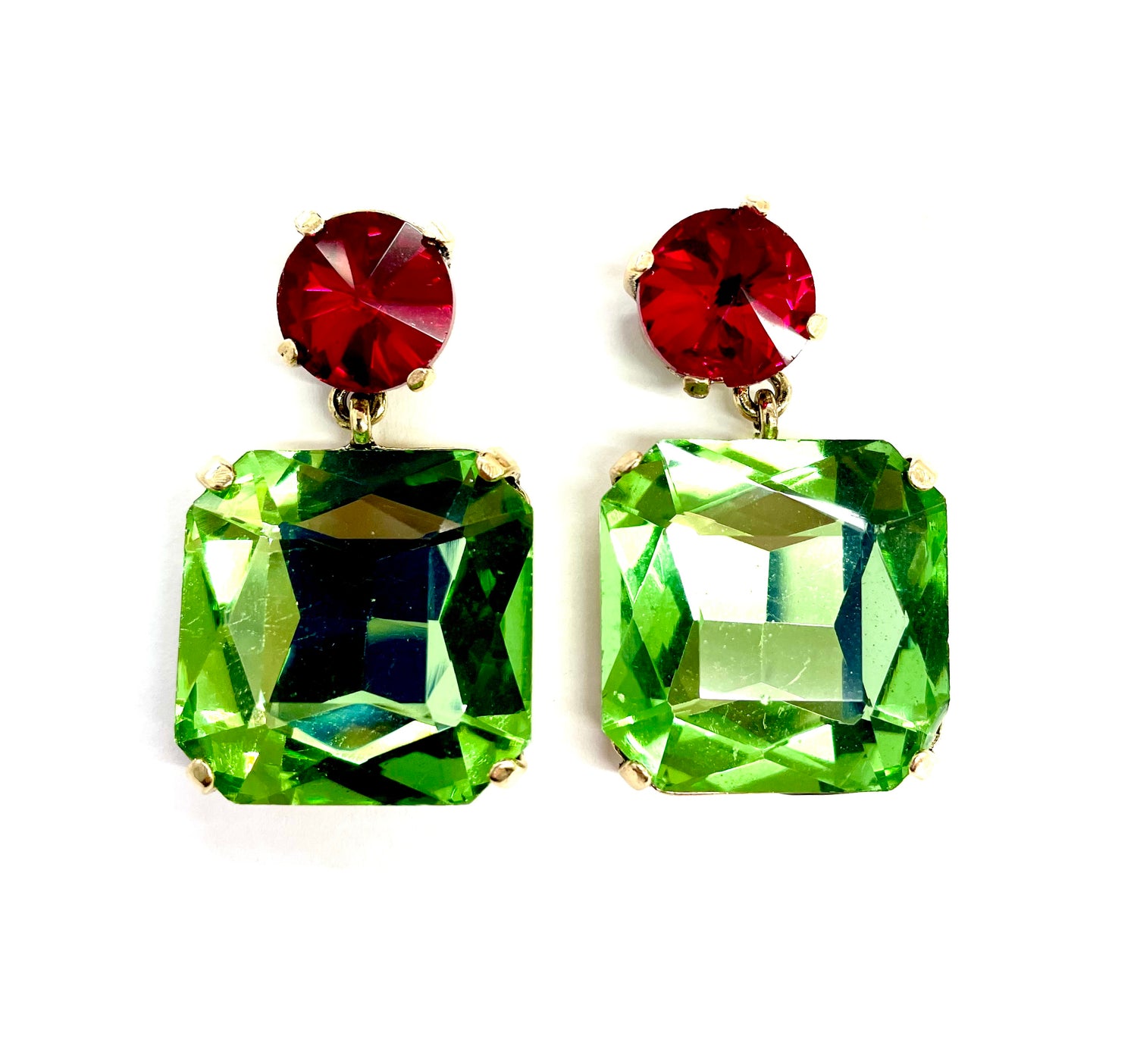 Crystal Bold Square Ear