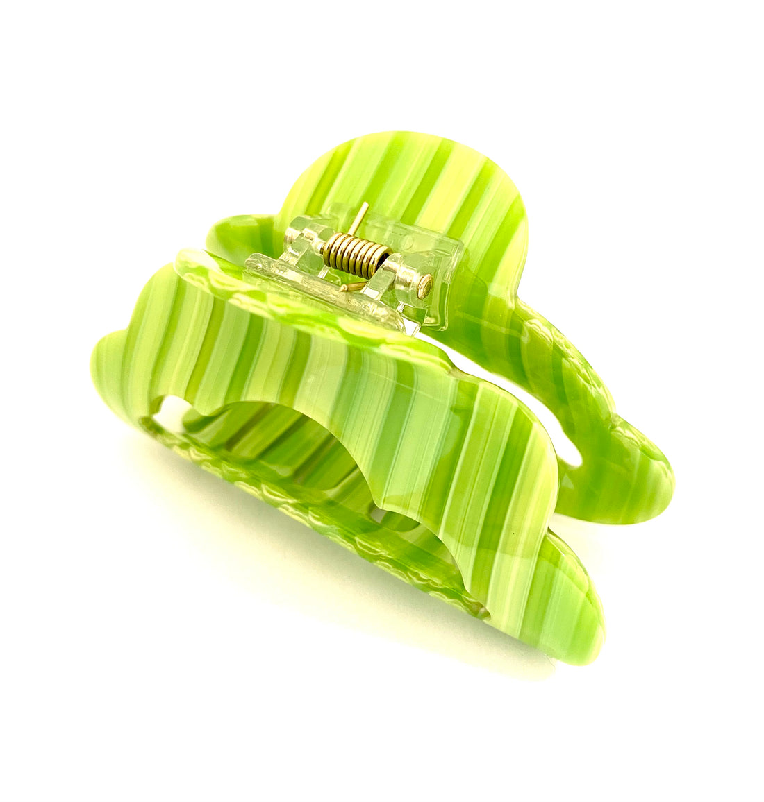 Hairclip Striped - Green