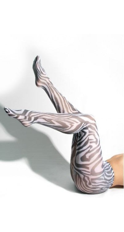 Zebra Printed Tights
